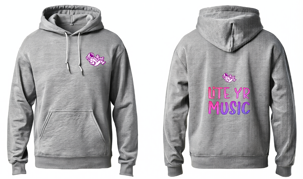 Lite Yr Hoodie Grey - Spaceman image 1