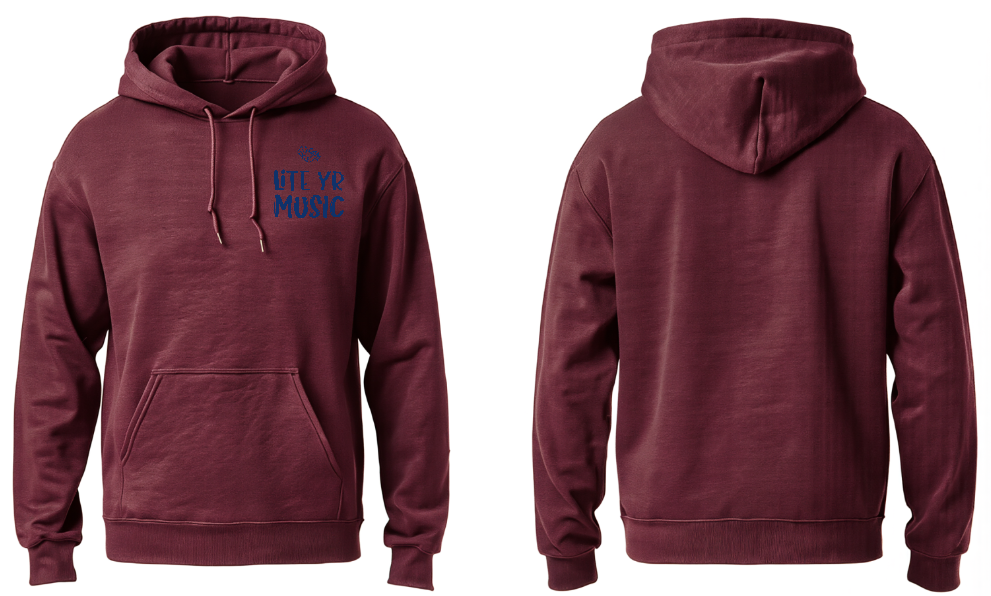 Lite Yr Hoodie Maroon - LYM image 5