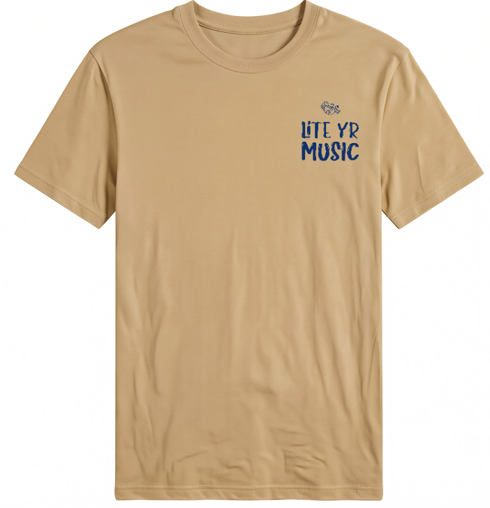 Lite Yr Tee - Midnight Blue Logo image 4
