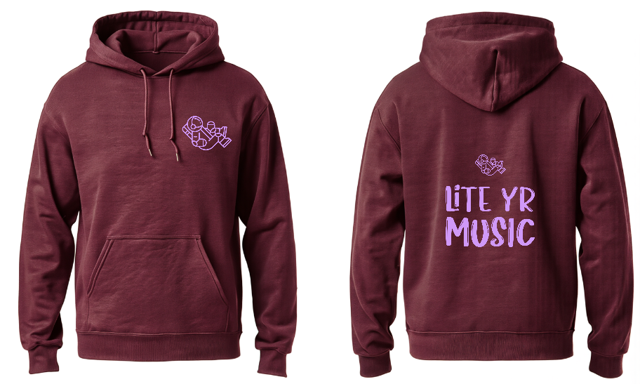 Lite Yr Hoodie Maroon - Spaceman image 3