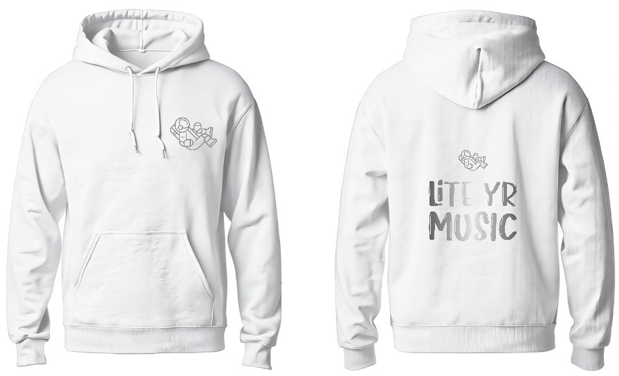 Lite Yr Hoodie White - Spaceman image 2