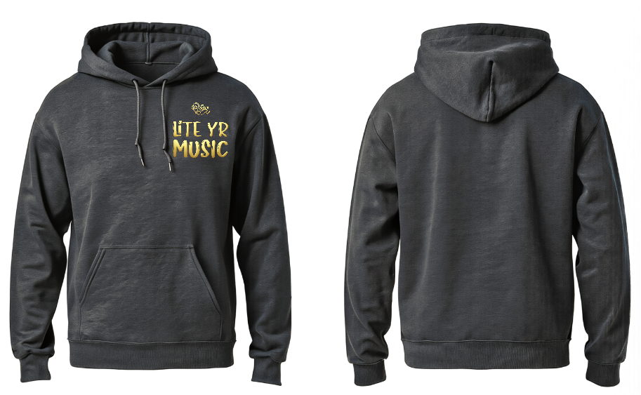 Lite Yr Hoodie Charcoal - LYM image 0