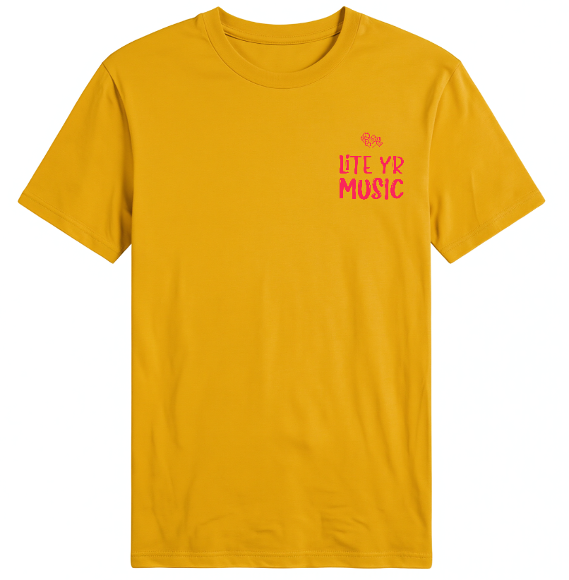 Lite Yr Tee - Sunset Red Logo image 0