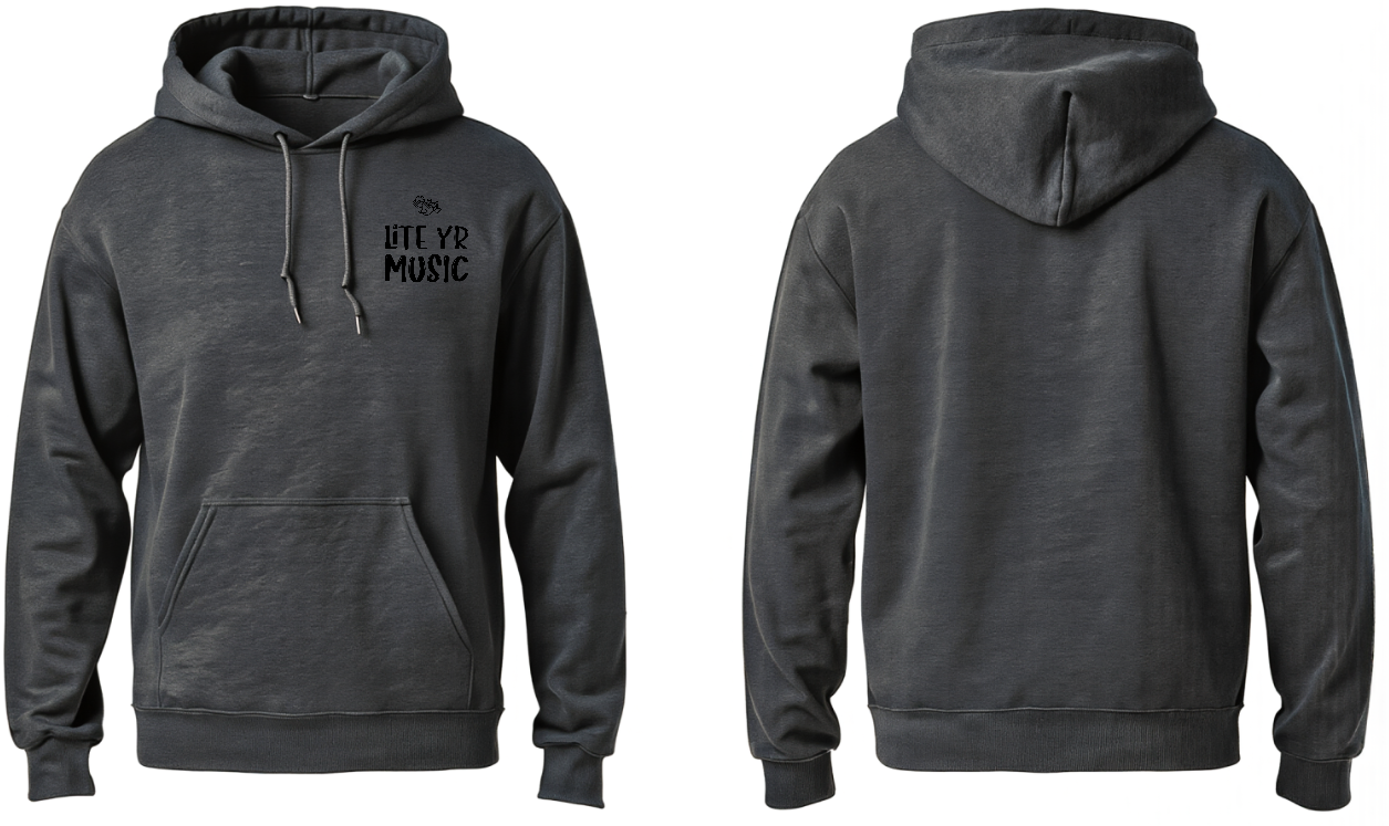 Lite Yr Hoodie Charcoal - LYM image 9