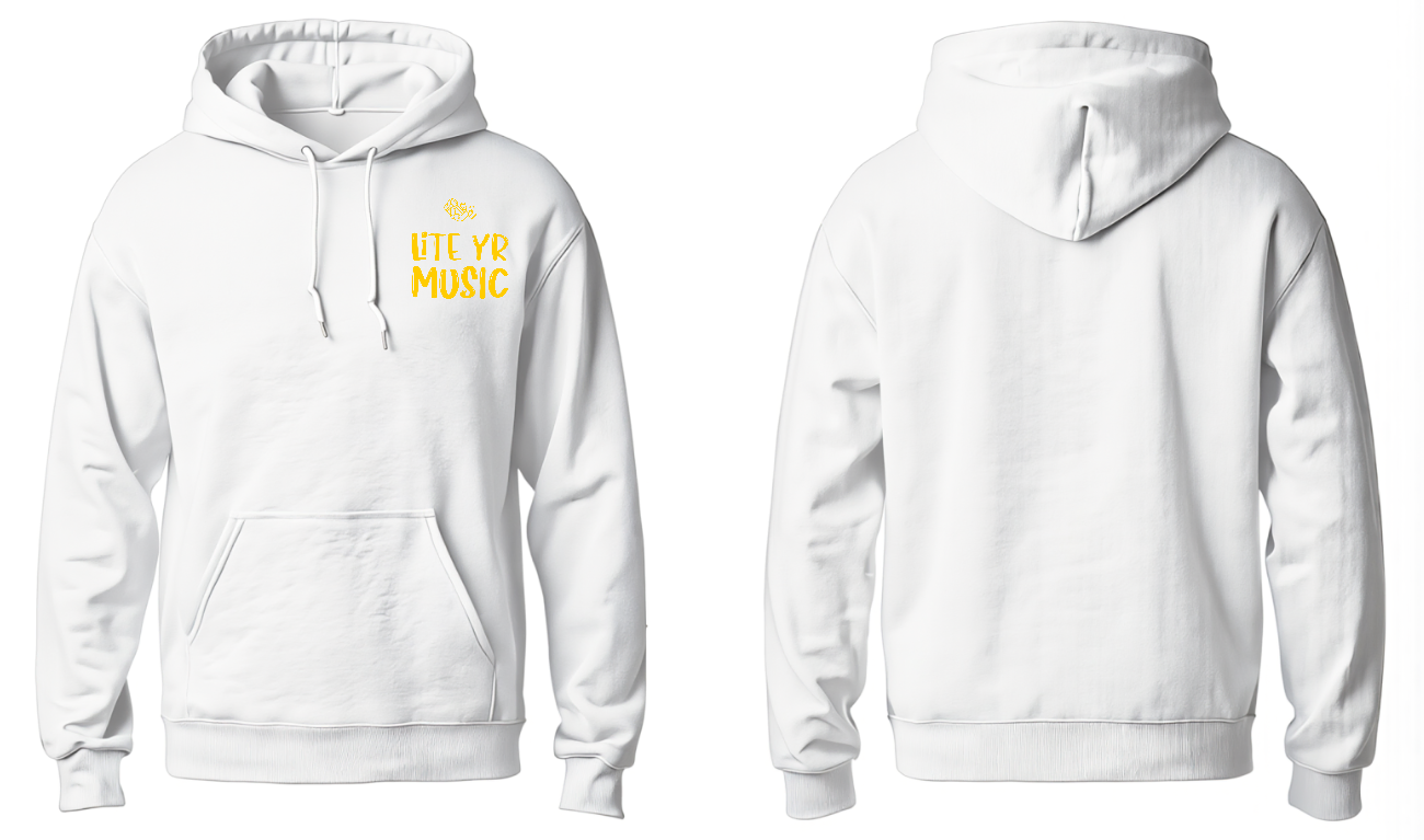Lite Yr Hoodie White - LYM image 0
