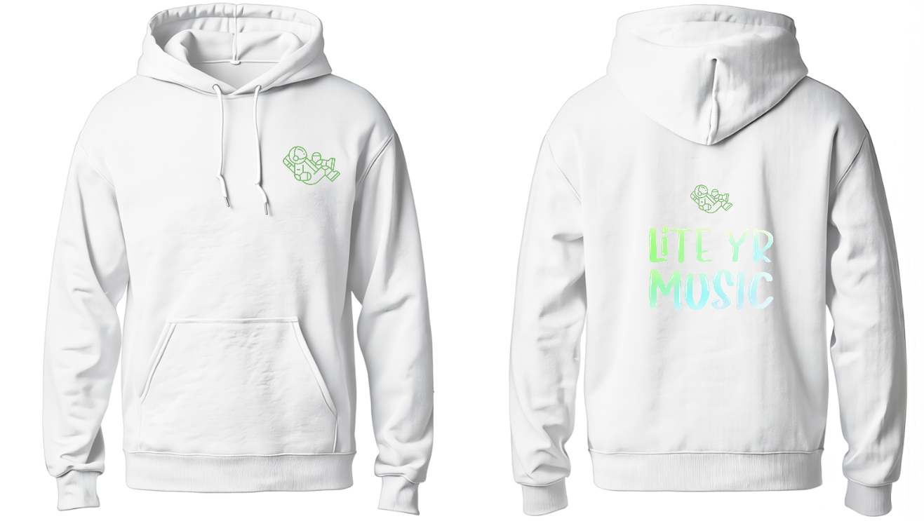 Lite Yr Hoodie White - Spaceman image 3