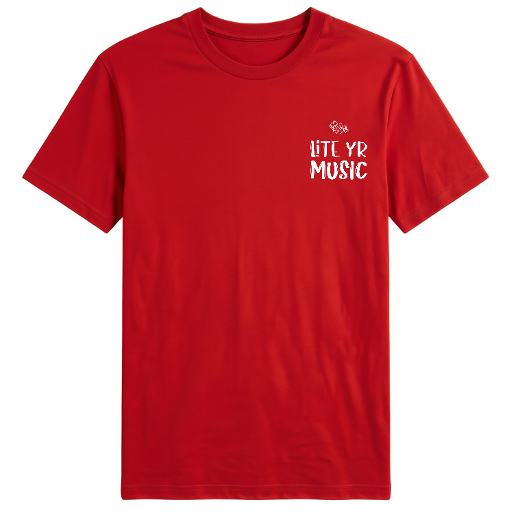 Lite Yr Tee - White Logo image 0