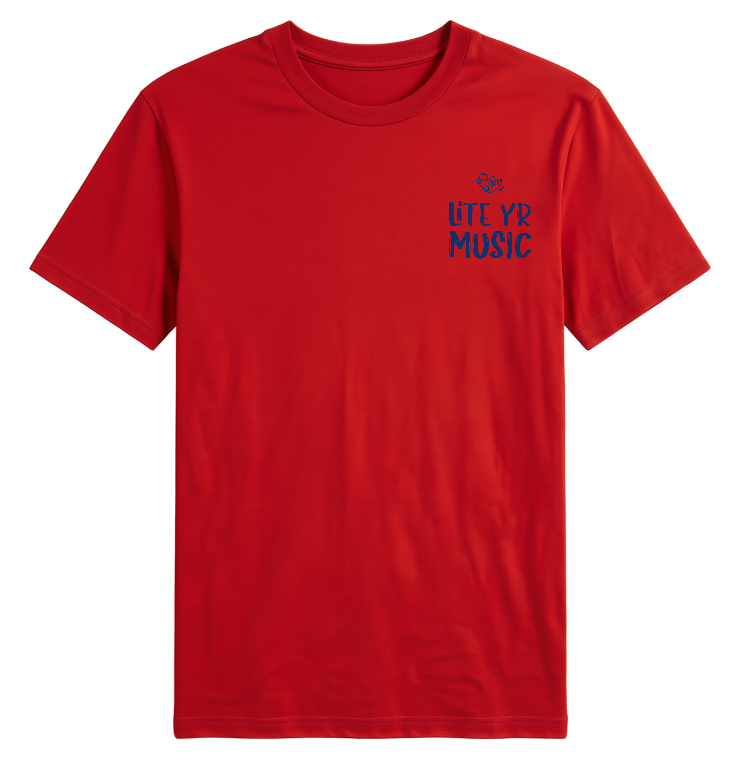 Lite Yr Tee - Midnight Blue Logo image 2