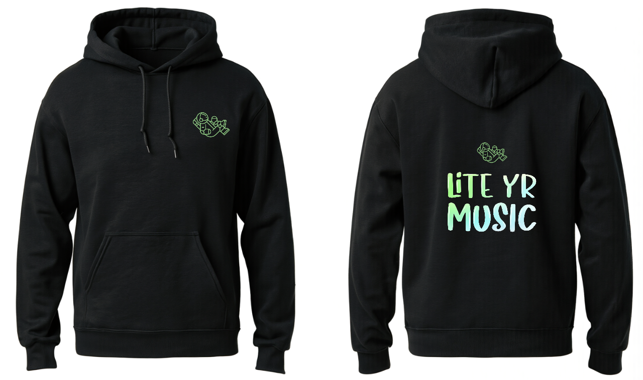 Lite Yr Hoodie Black - Spaceman image 2