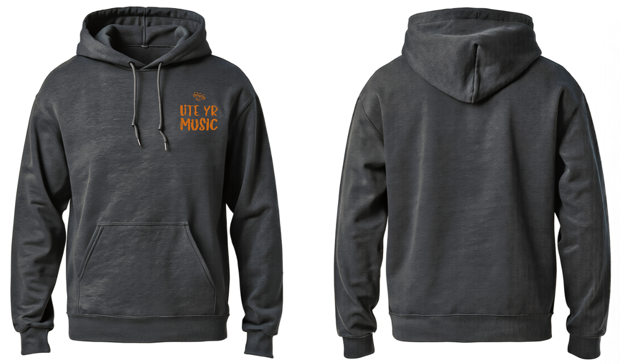 Lite Yr Hoodie Charcoal - LYM image 4