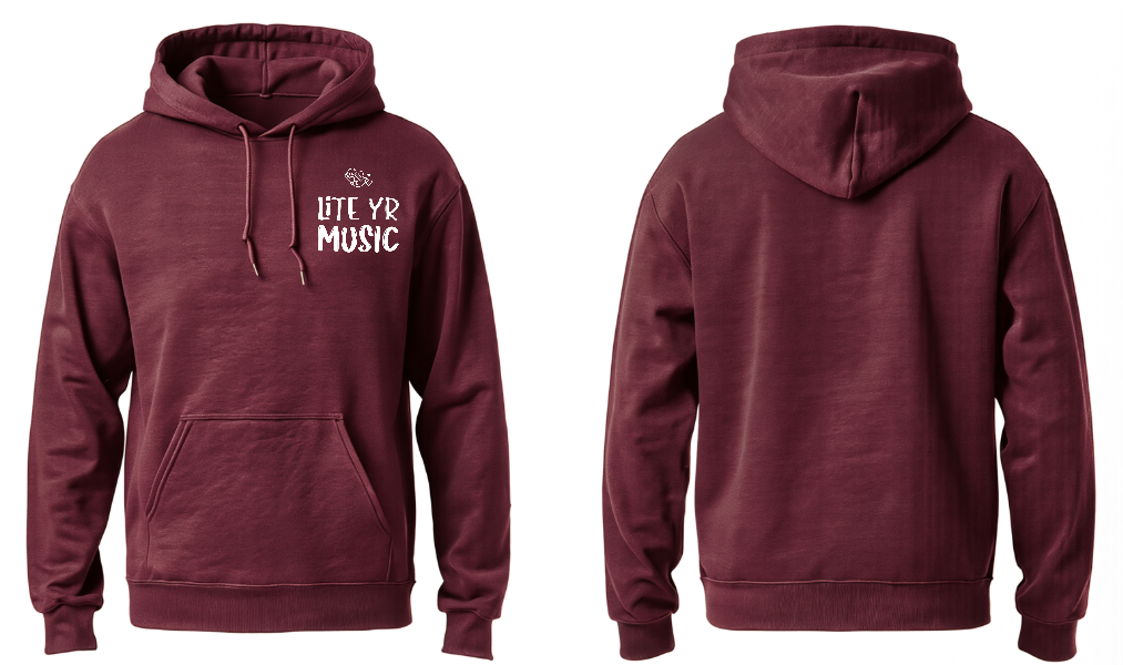 Lite Yr Hoodie Maroon - LYM image 2