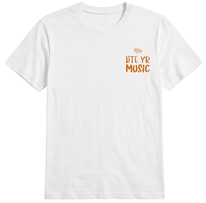 Lite Yr Tee - Heatwave Orange Logo image 2