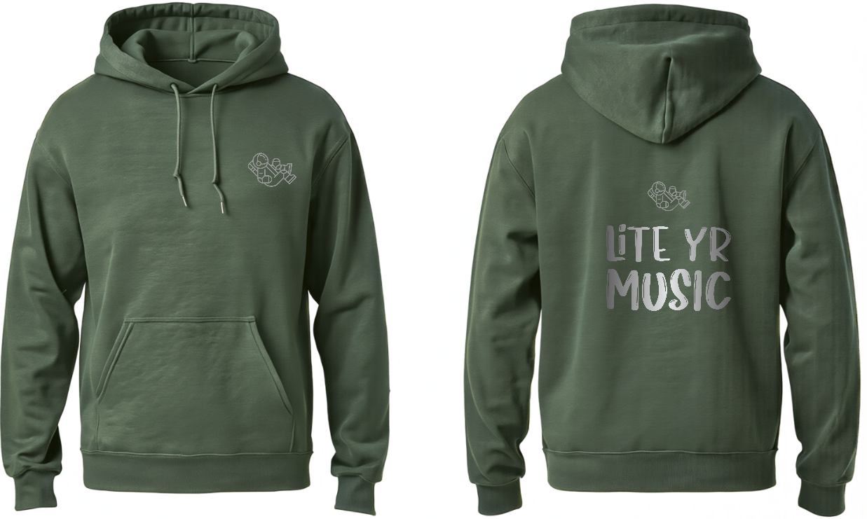 Lite Yr Hoodie Military Green - Spaceman image 2