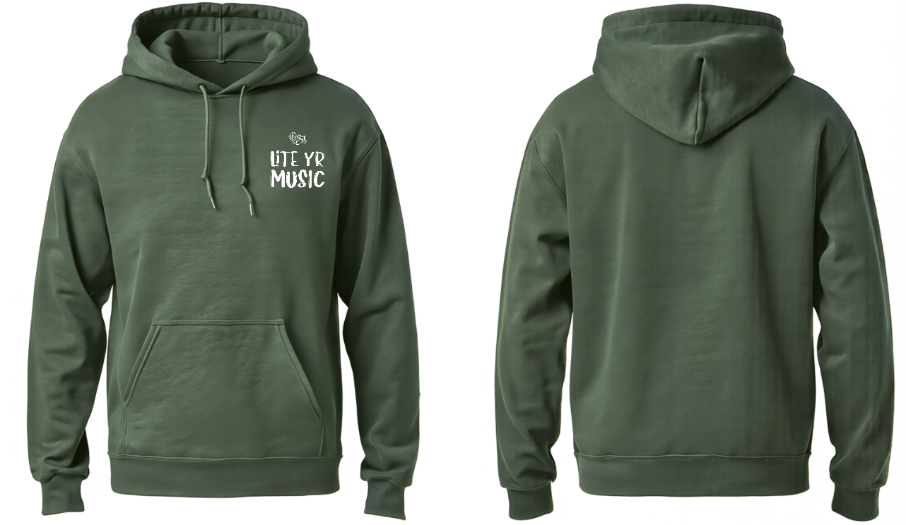 Lite Yr Hoodie Military Green - LYM image 1