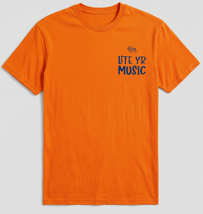 Lite Yr Tee - Midnight Blue Logo image 7