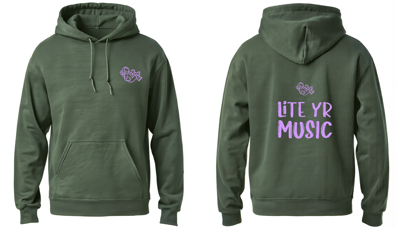Lite Yr Hoodie Military Green - Spaceman image 4