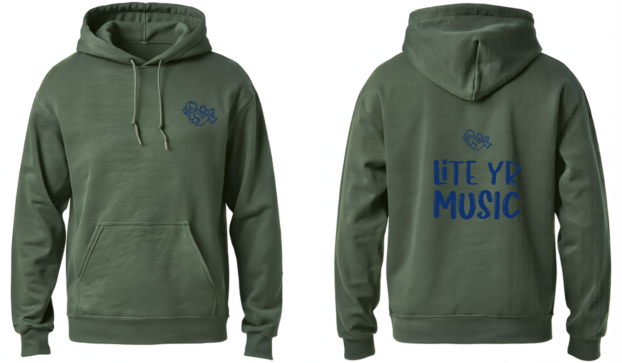 Lite Yr Hoodie Military Green - Spaceman image 3