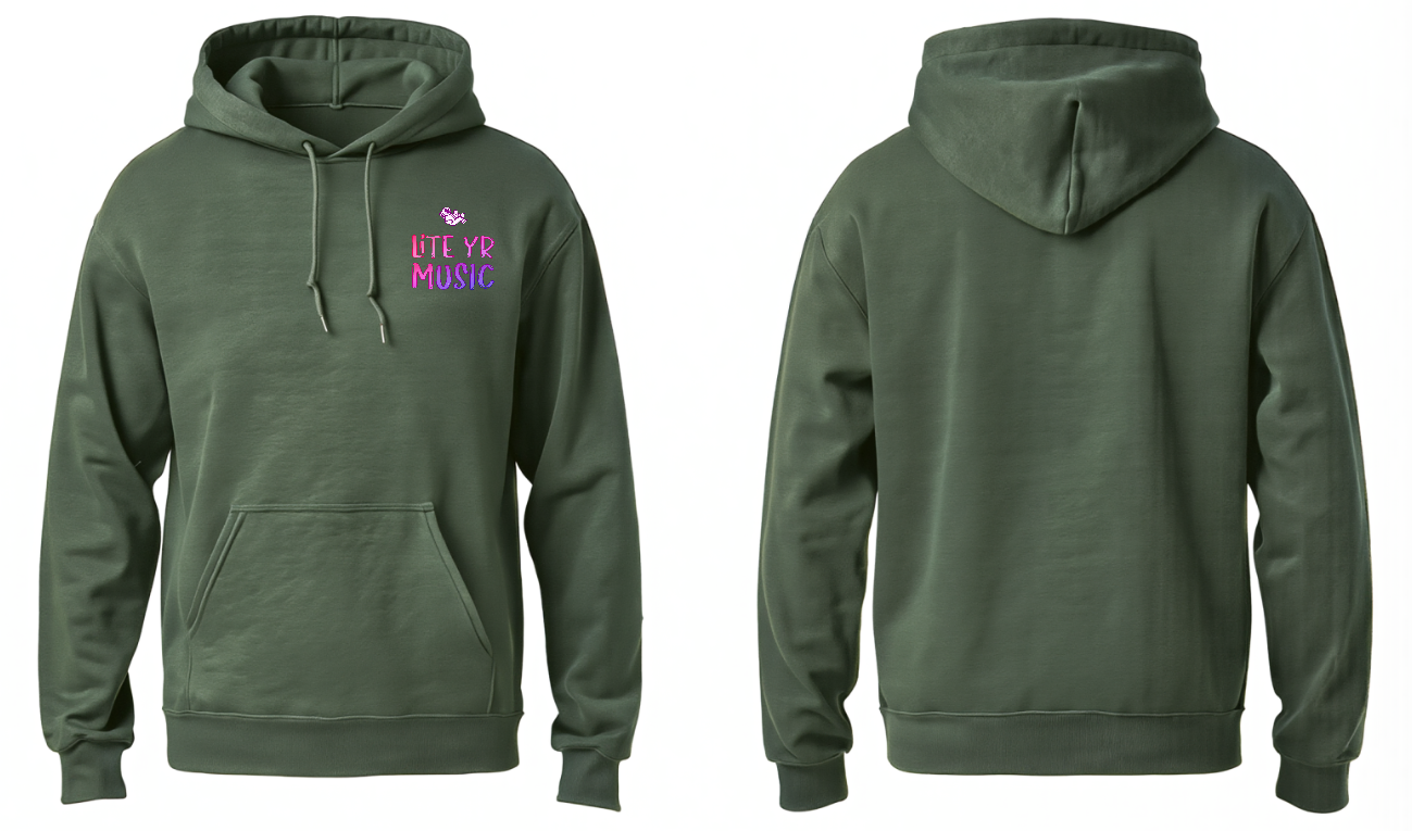 Lite Yr Hoodie Military Green - LYM image 3