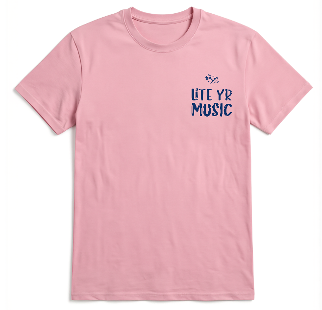 Lite Yr Tee - Midnight Blue Logo image 1
