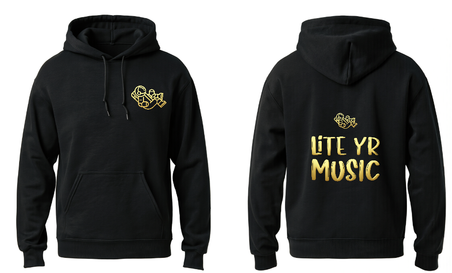 Lite Yr Hoodie Black - Spaceman image 3
