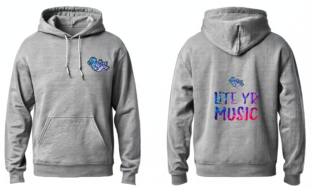 Lite Yr Hoodie Grey - Spaceman image 0