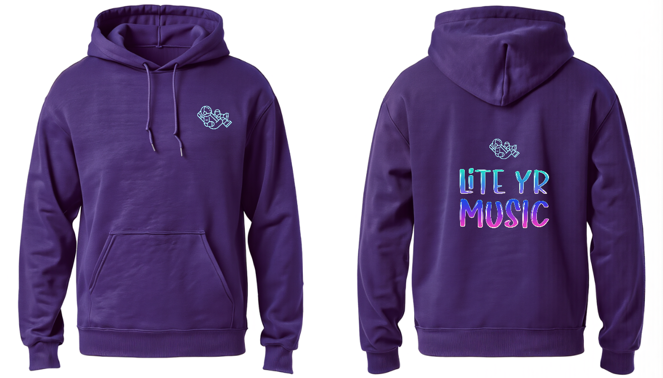 Lite Yr Hoodie Purple - Spaceman image 0