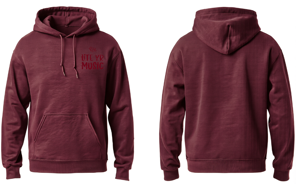 Lite Yr Hoodie Maroon - LYM image 6