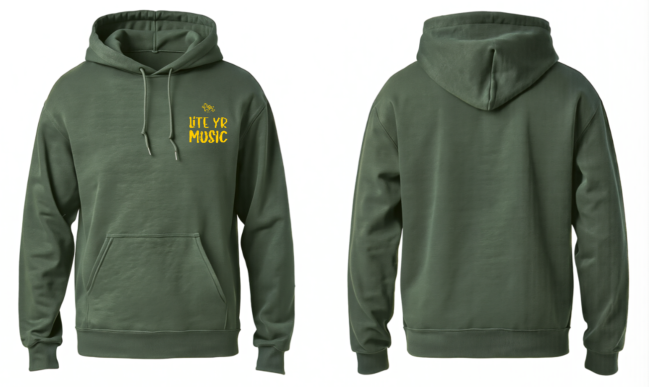 Lite Yr Hoodie Military Green - LYM image 2