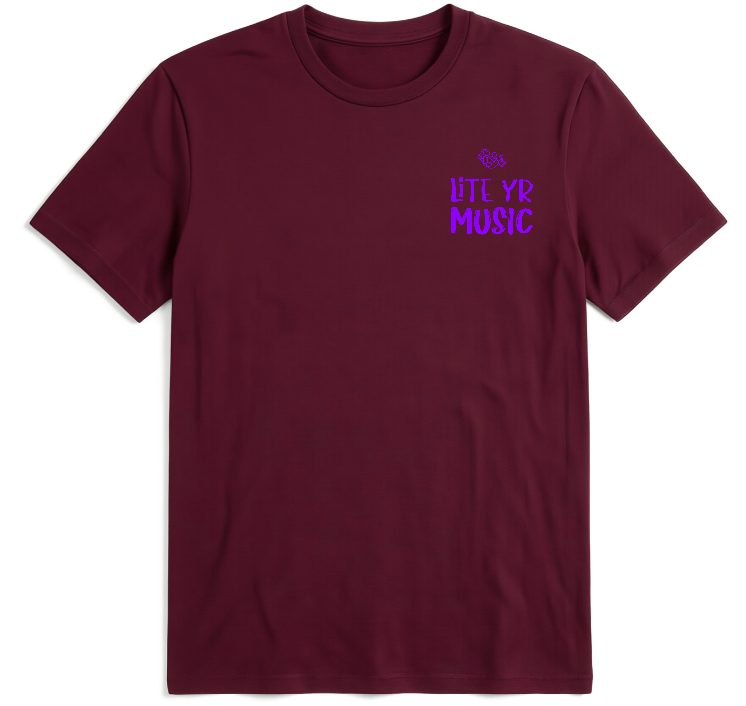 Lite Yr Tee - Phantom Violet Logo image 8