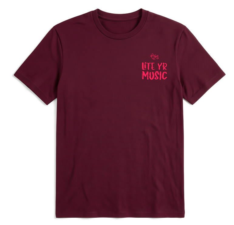 Lite Yr Tee - Sunset Red Logo image 8