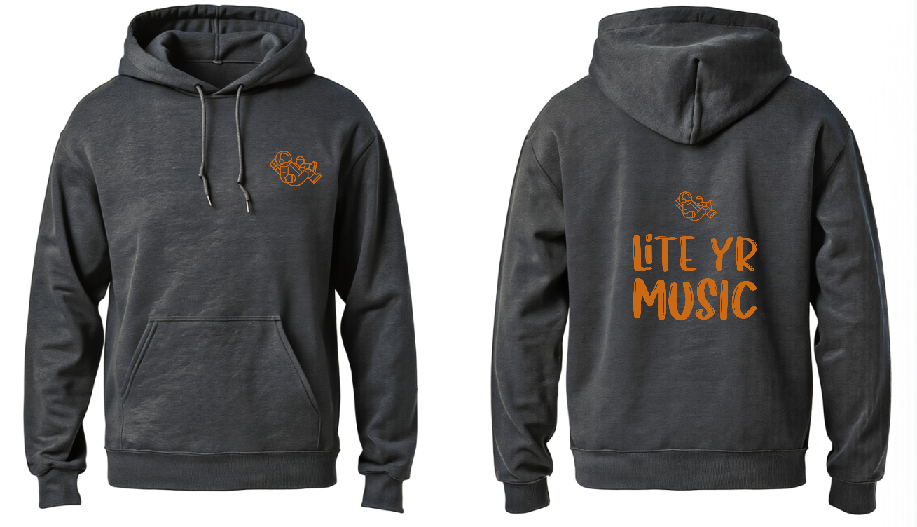 Lite Yr Hoodie Charcoal - Spaceman image 4