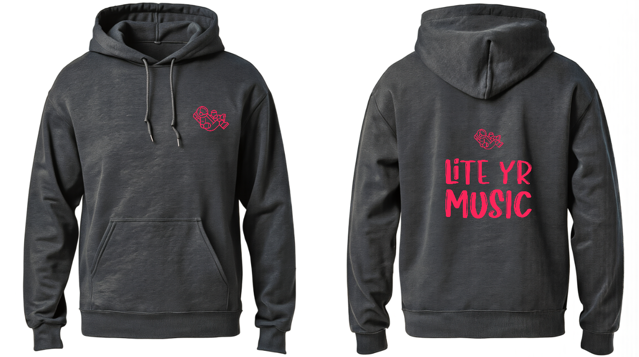 Lite Yr Hoodie Charcoal - Spaceman image 2