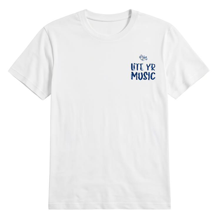Lite Yr Tee - Midnight Blue Logo image 3