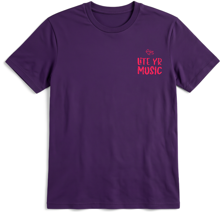 Lite Yr Tee - Sunset Red Logo image 5