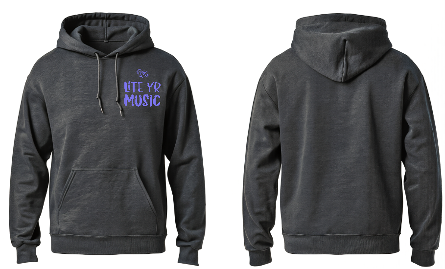 Lite Yr Hoodie Charcoal - LYM image 6