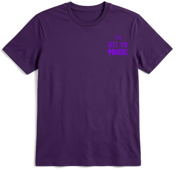 Lite Yr Tee - Phantom Violet Logo image 5