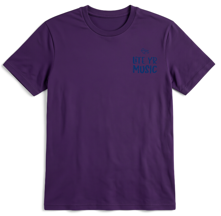 Lite Yr Tee - Midnight Blue Logo image 6
