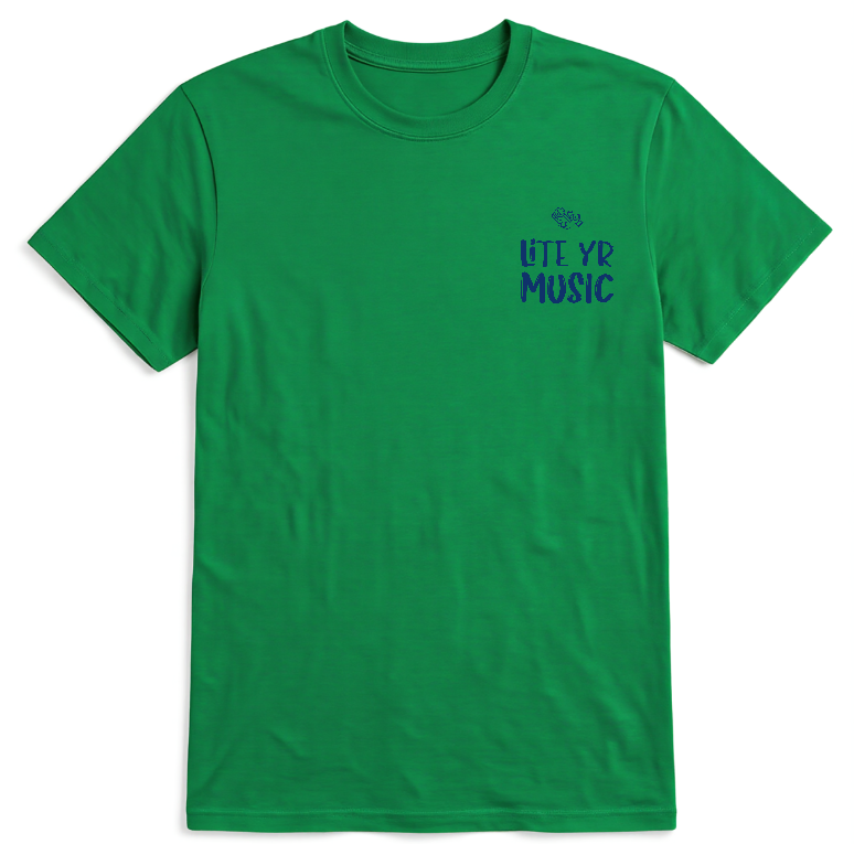 Lite Yr Tee - Midnight Blue Logo image 11