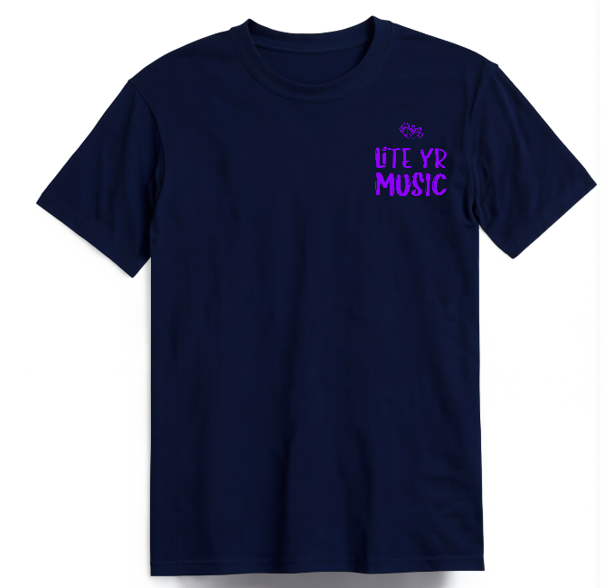 Lite Yr Tee - Phantom Violet Logo image 7