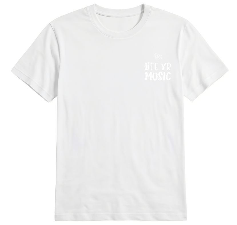 Lite Yr Tee - White Logo image 1