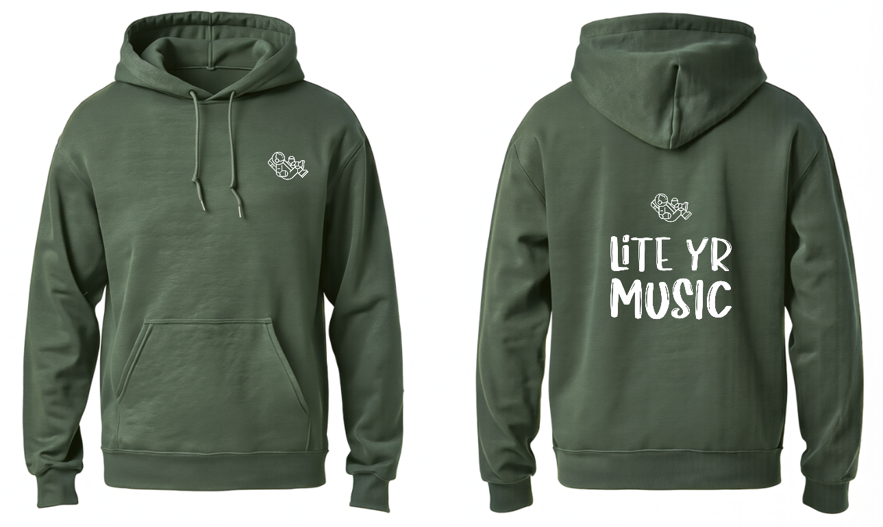 Lite Yr Hoodie Military Green - Spaceman image 0