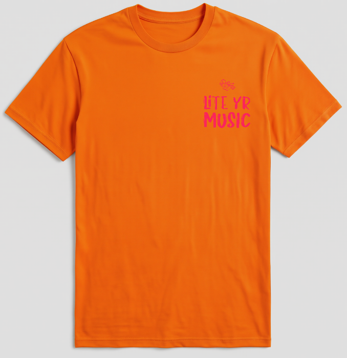 Lite Yr Tee - Sunset Red Logo image 6
