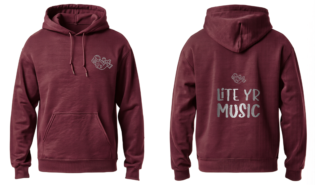 Lite Yr Hoodie Maroon - Spaceman image 1