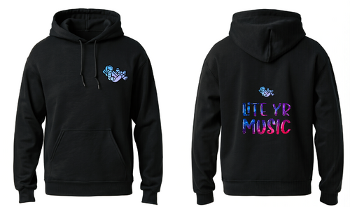 Lite Yr Hoodie Black - Spaceman image 0