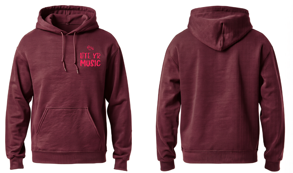 Lite Yr Hoodie Maroon - LYM image 4