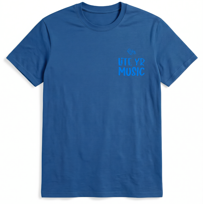 Lite Yr Tee - Zero-G Blue Logo image 3