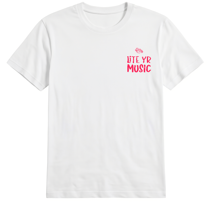 Lite Yr Tee - Sunset Red Logo image 1