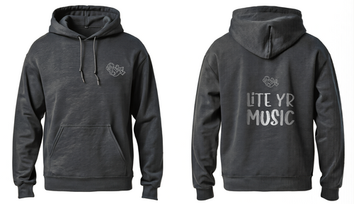 Lite Yr Hoodie Charcoal - Spaceman image 1