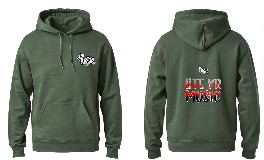 Lite Yr Hoodie Military Green - Spaceman image 1