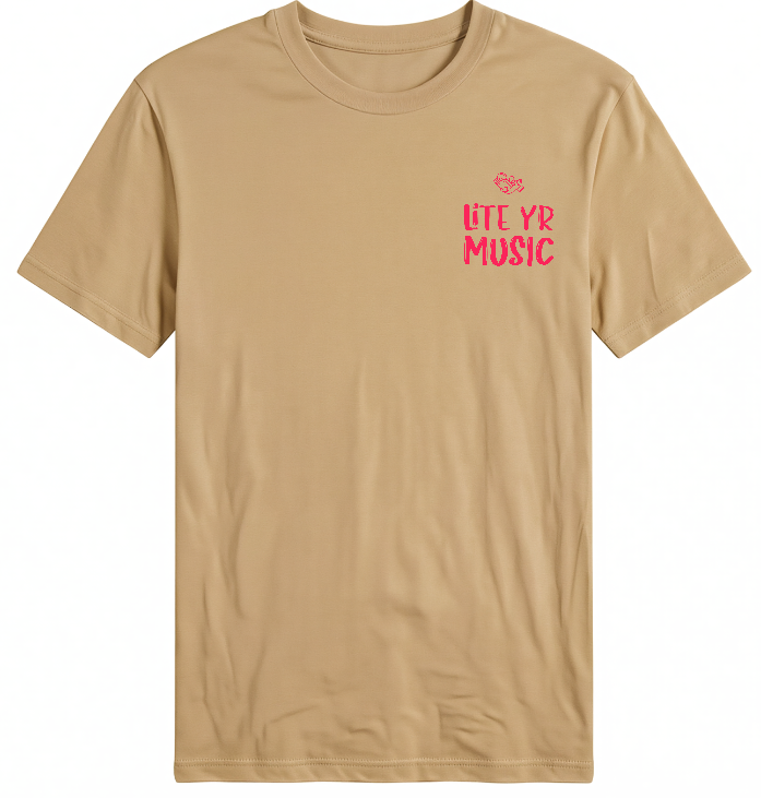 Lite Yr Tee - Sunset Red Logo image 2